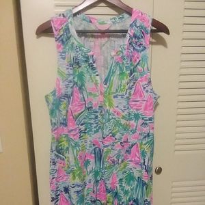 NWT Lilly Pulitzer Essie Dress. Salt in the Air Lg